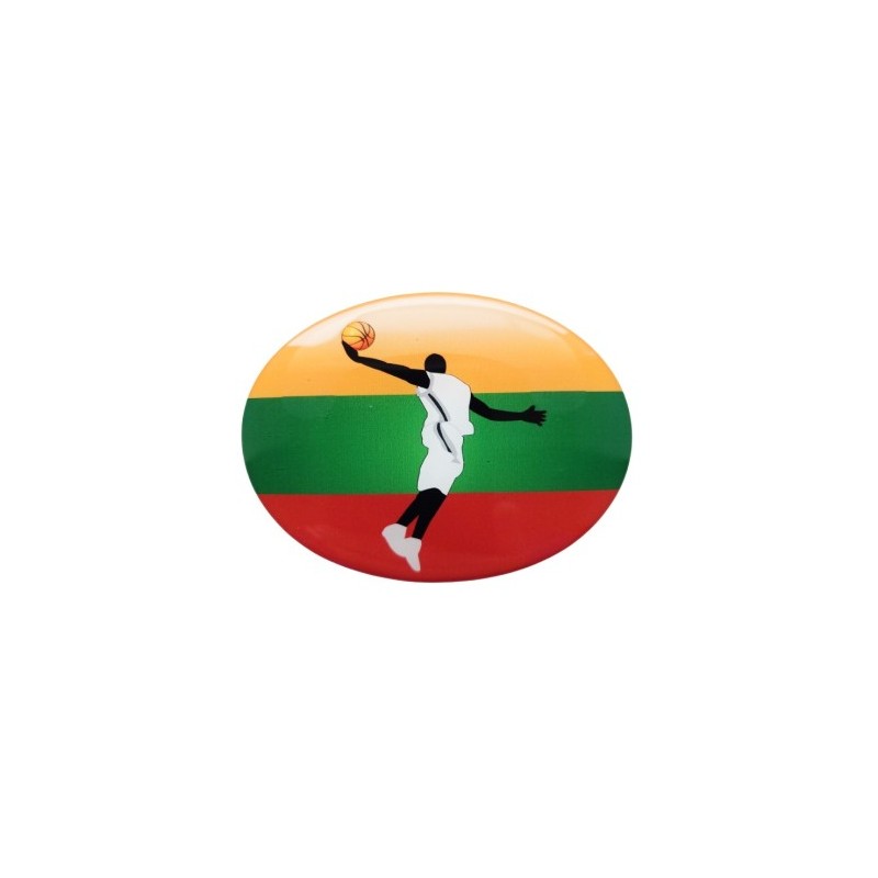 Lipdukas “Lietuva krepšinis” iškiliu paviršiumi