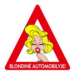 Lipdukas "Blondinė...